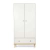 Nursery Furniture * | Beckley Wardrobe White/Natural Top Sell