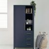 Furniture Collections * | Melfi Compact Storage Nursery Wardrobe Midnight Top Sell