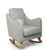 Nursery Furniture * | Bowdon Nursing Chair Dark Grey Textured Weave & Mid-Oak Exquisite Gifts