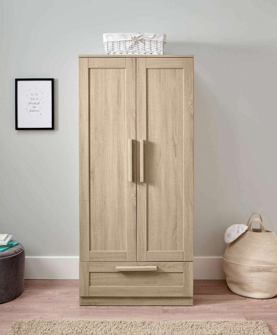 Nursery Furniture * | Atlas Wardrobe Light Oak Special Style