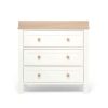 Nursery Furniture * | Wedmore Nursery Dresser Changer White/Natural Outlet Sale