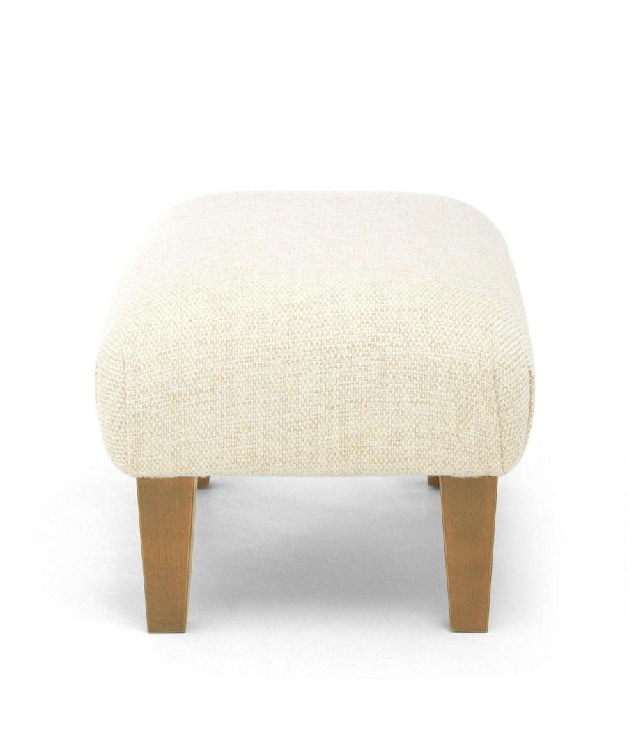 Hilston * | Hilston/Bowden Stool Sandstone Textured Weave & Mid-Oak Online Sales