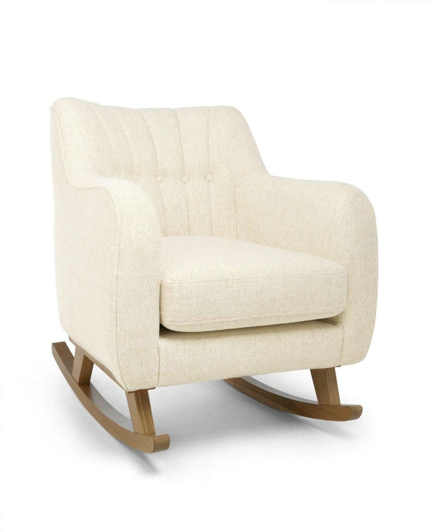 Hilston * | Hilston Nursing Chair Sandstone Textured Weave & Mid Oak Hot Selling