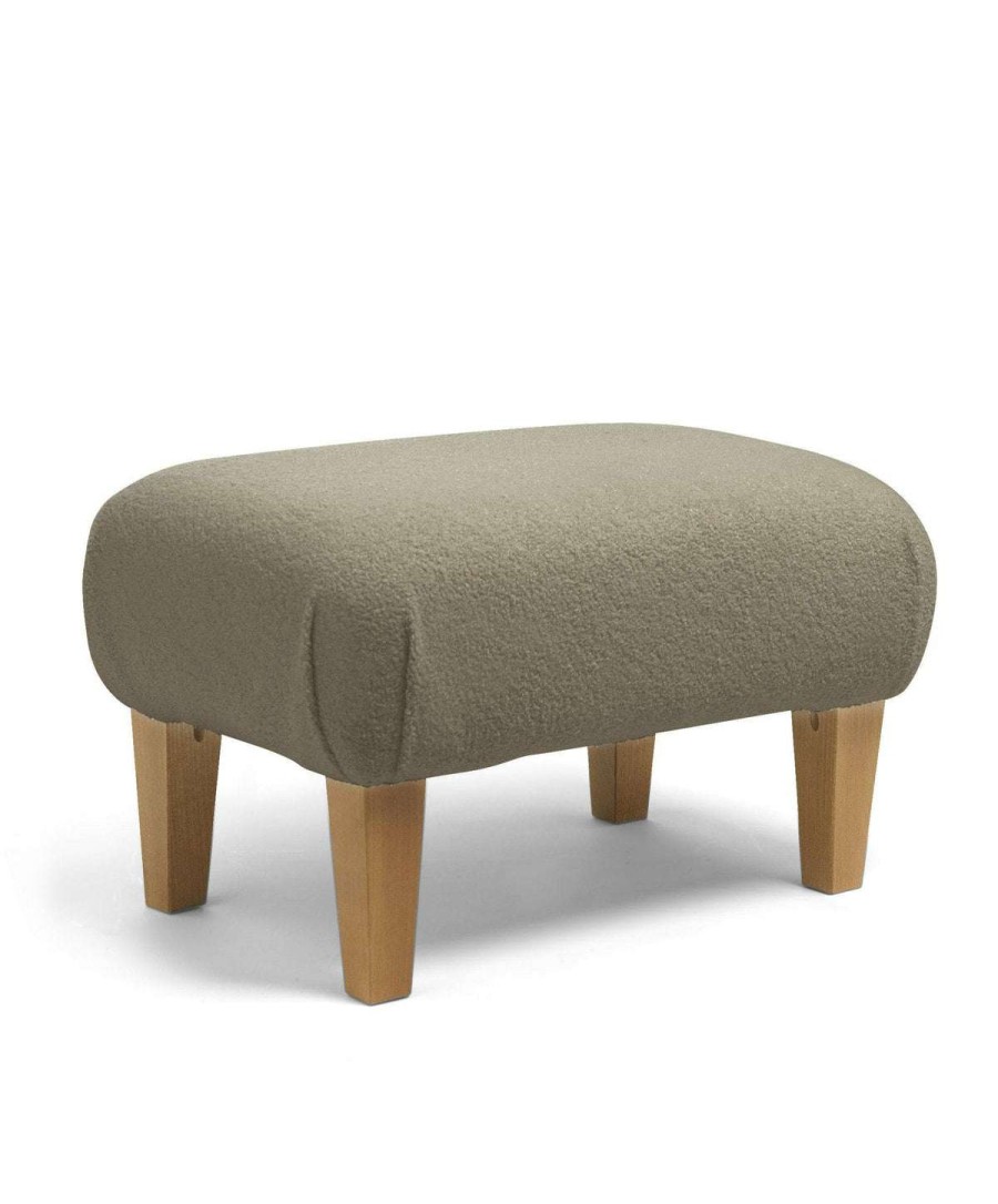 Hilston * | Hilston/Bowden Stool Grey Boucle & Mid-Oak Online Sales