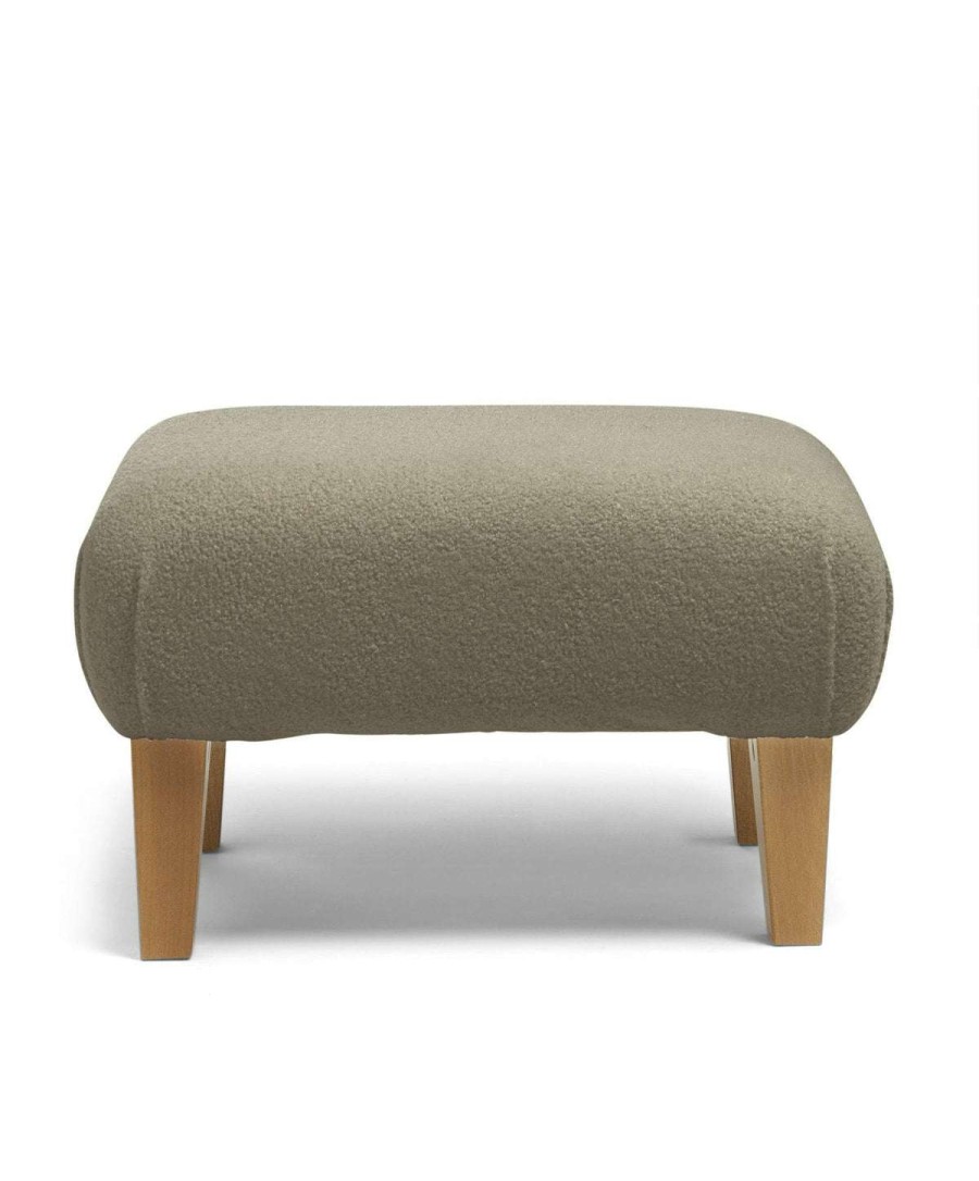 Hilston * | Hilston/Bowden Stool Grey Boucle & Mid-Oak Online Sales