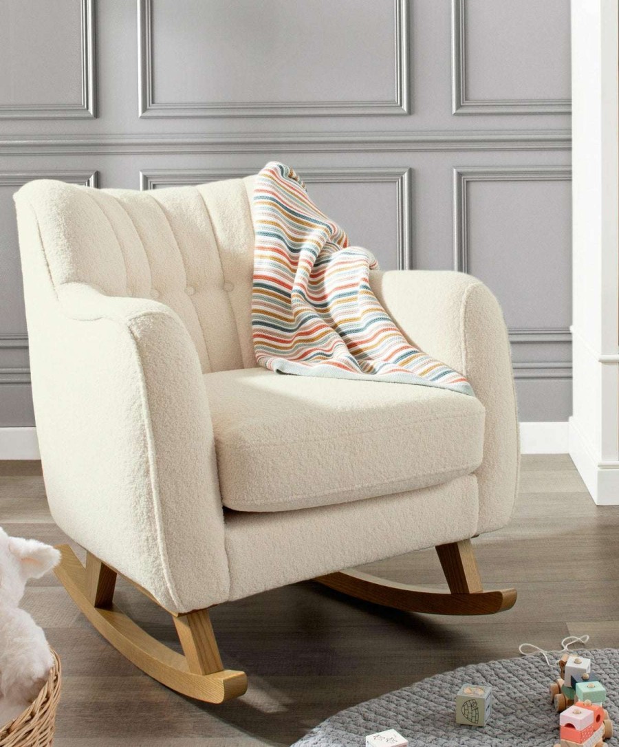 Hilston * | Hilston Nursing Chair Off-White Boucle Exquisite Gifts