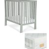 Baby Mattresses * | Petite Grey Cot & Small Pocket Spring Mattress Special Style