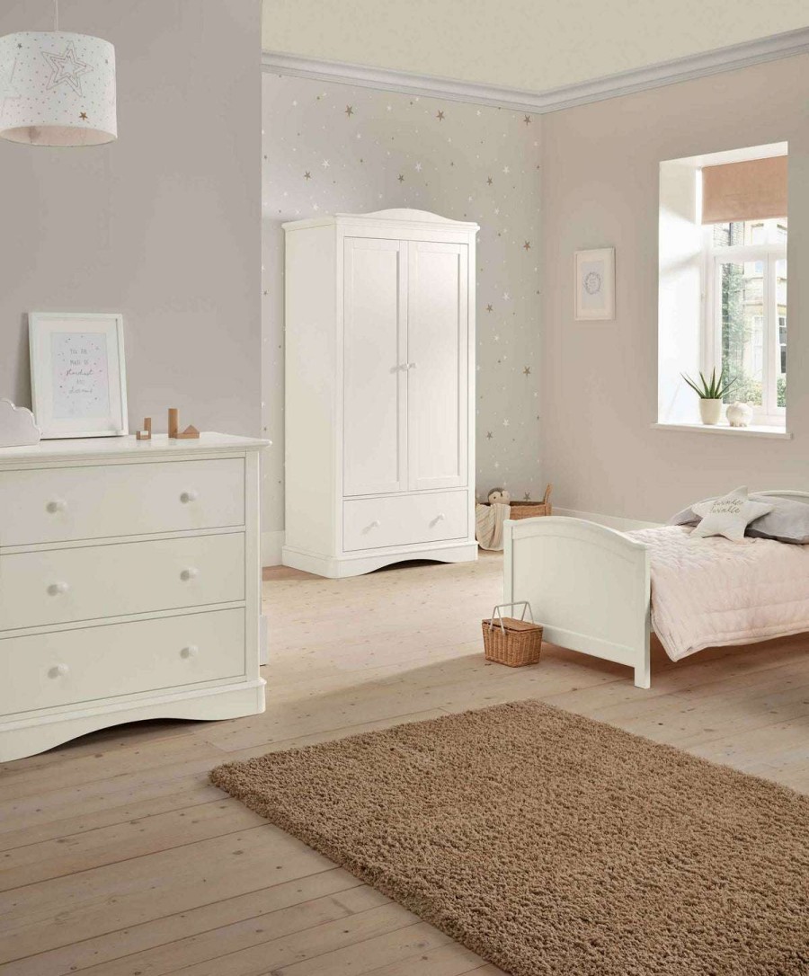 Nursery Furniture * | Flyn 3 Piece Cotbed Range With Dresser Changer And Wardrobe White Exquisite Gifts