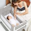 Nursery Furniture * | Snuzpod4 Bedside Crib With Mattress Dusk Tendy Style