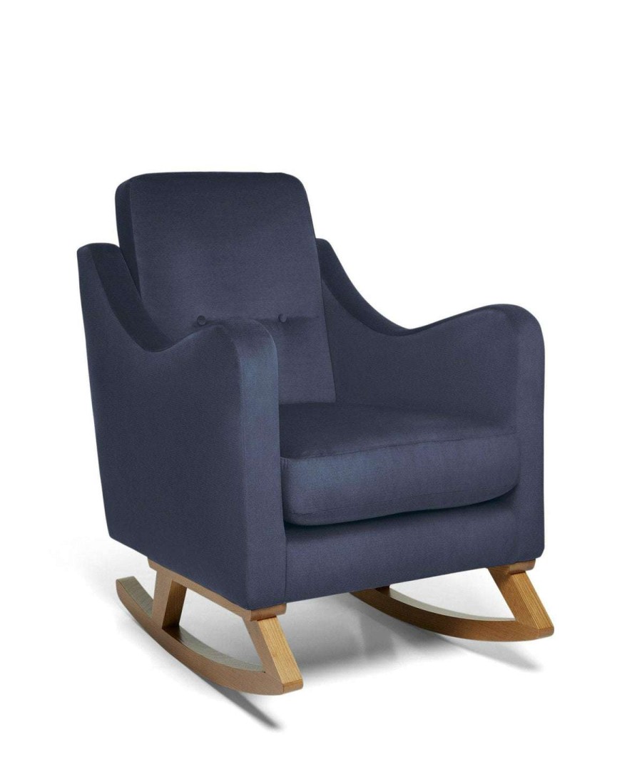 Nursery Furniture * | Bowdon Nursing Chair Oak/Navy Latest