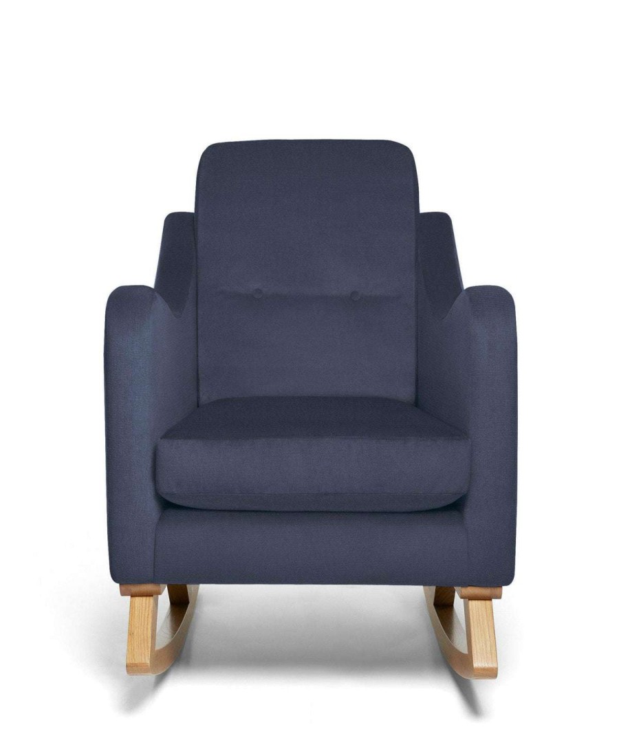 Nursery Furniture * | Bowdon Nursing Chair Oak/Navy Latest