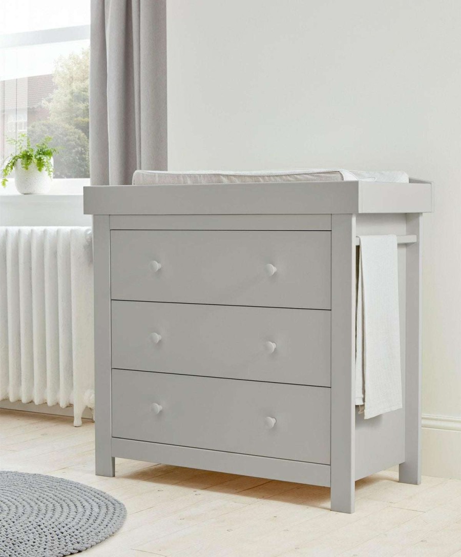 Furniture Collections * | Mia Dresser Changer Stone Grey Sale