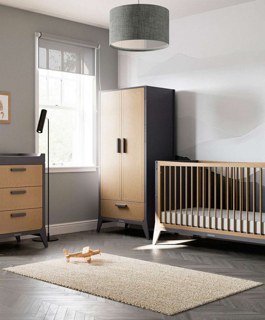 Snuzfino * | Snuzfino Cotbed, Changing Unit & Wardrobe Range Slate Sale Online