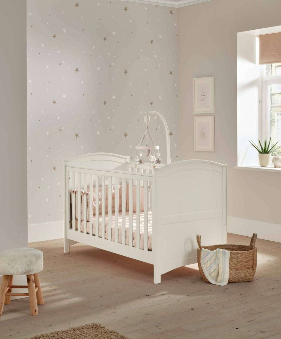 Nursery Furniture * | Flyn 2 Piece Cotbed And Dresser Changer Set White Typical Style