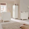 Furniture Collections * | Dover Baby Cotbed Range With Dresser Changer & Wardrobe White Latest