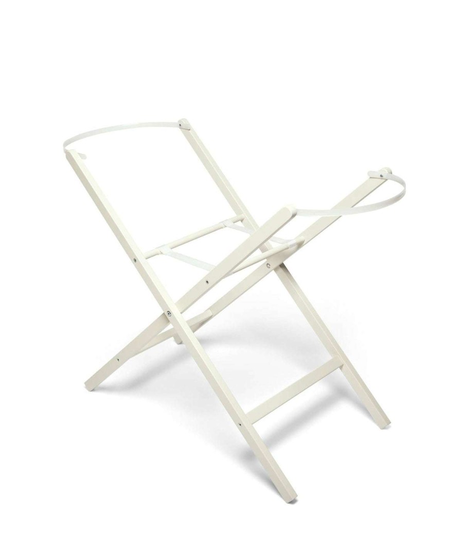 Nursery Furniture * | Classic Moses Basket Stand Pure White Hot Selling