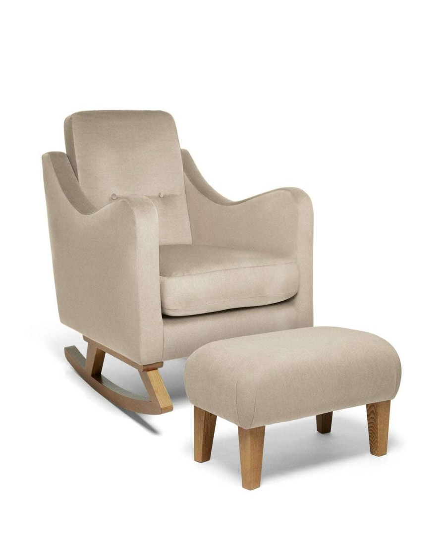 Nursery Furniture * | Bowdon Nursing Chair & Footstool Sand Crazy Deals