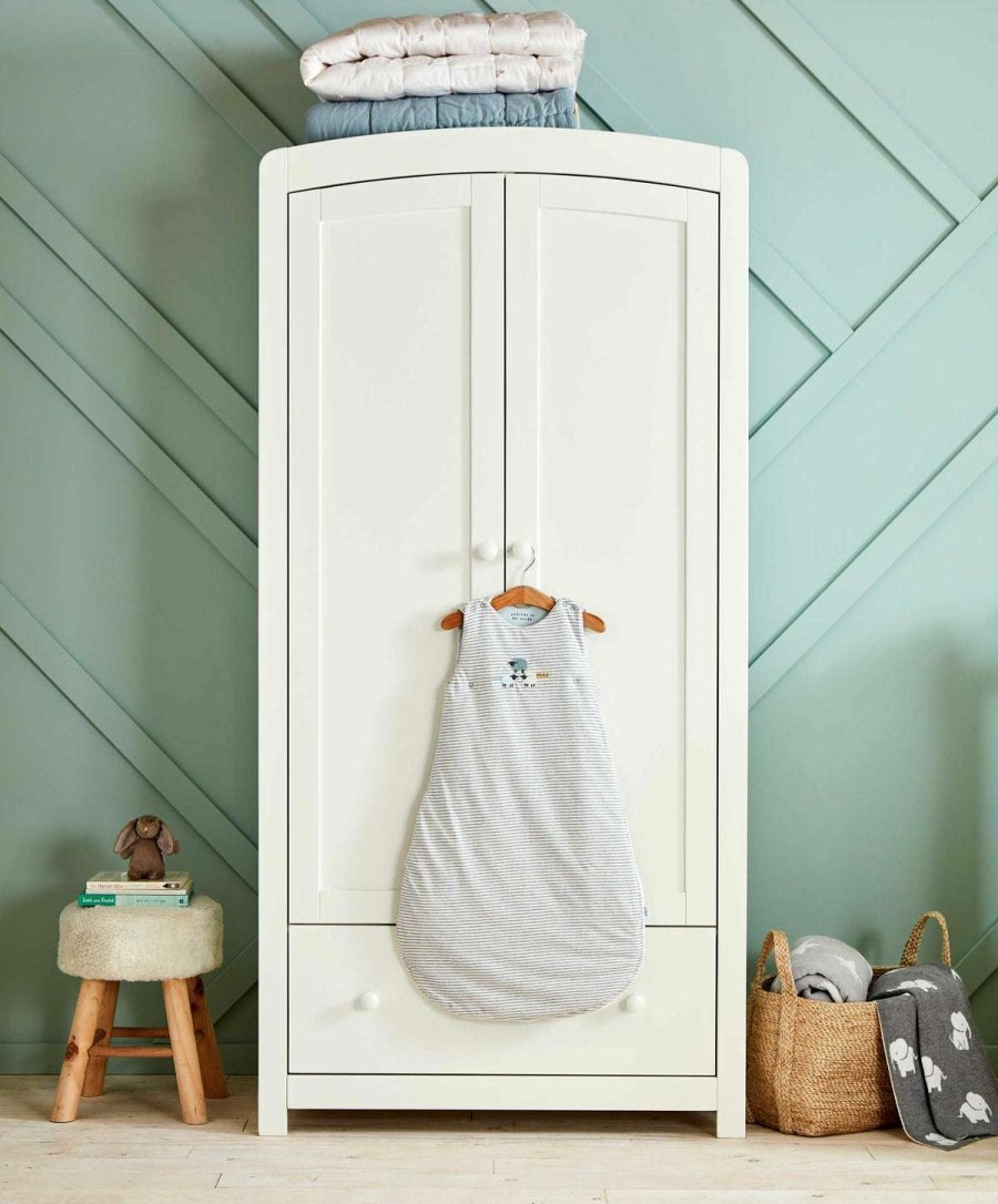 Furniture Collections * | Mia Nursery Wardrobe White Latest