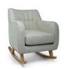 Hilston * | Hilston Nursing Chair Dark Grey Textured Weave & Mid Oak Featured