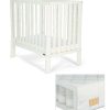 Baby Mattresses * | Petite White Cot & Small Pocket Spring Mattress Exquisite Gifts