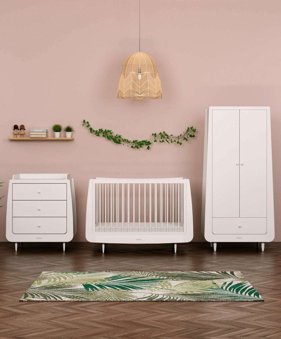 Snuzkot * | Snuzkot Cotbed Range With Wardrobe & Changing Unit White Special Style