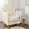 Nursery Furniture * | Bowdon Nursing Chair Off-White Boucle Top Selling