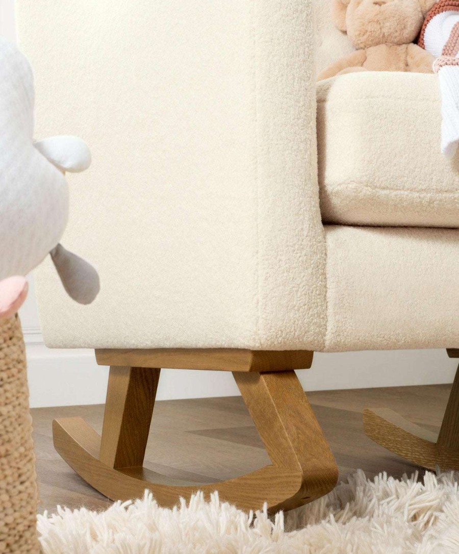 Nursery Furniture * | Bowdon Nursing Chair Off-White Boucle Top Selling