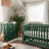 Furniture Collections * | Melfi 2 Piece Cotbed Set With Dresser Changer Green Sale