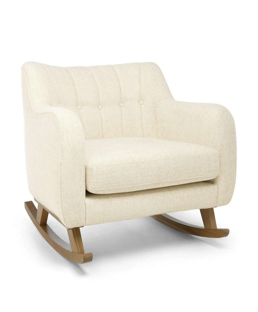 Hilston * | Hilston Cuddle Chair Sandstone Textured Weave & Mid-Oak Outlet Sale