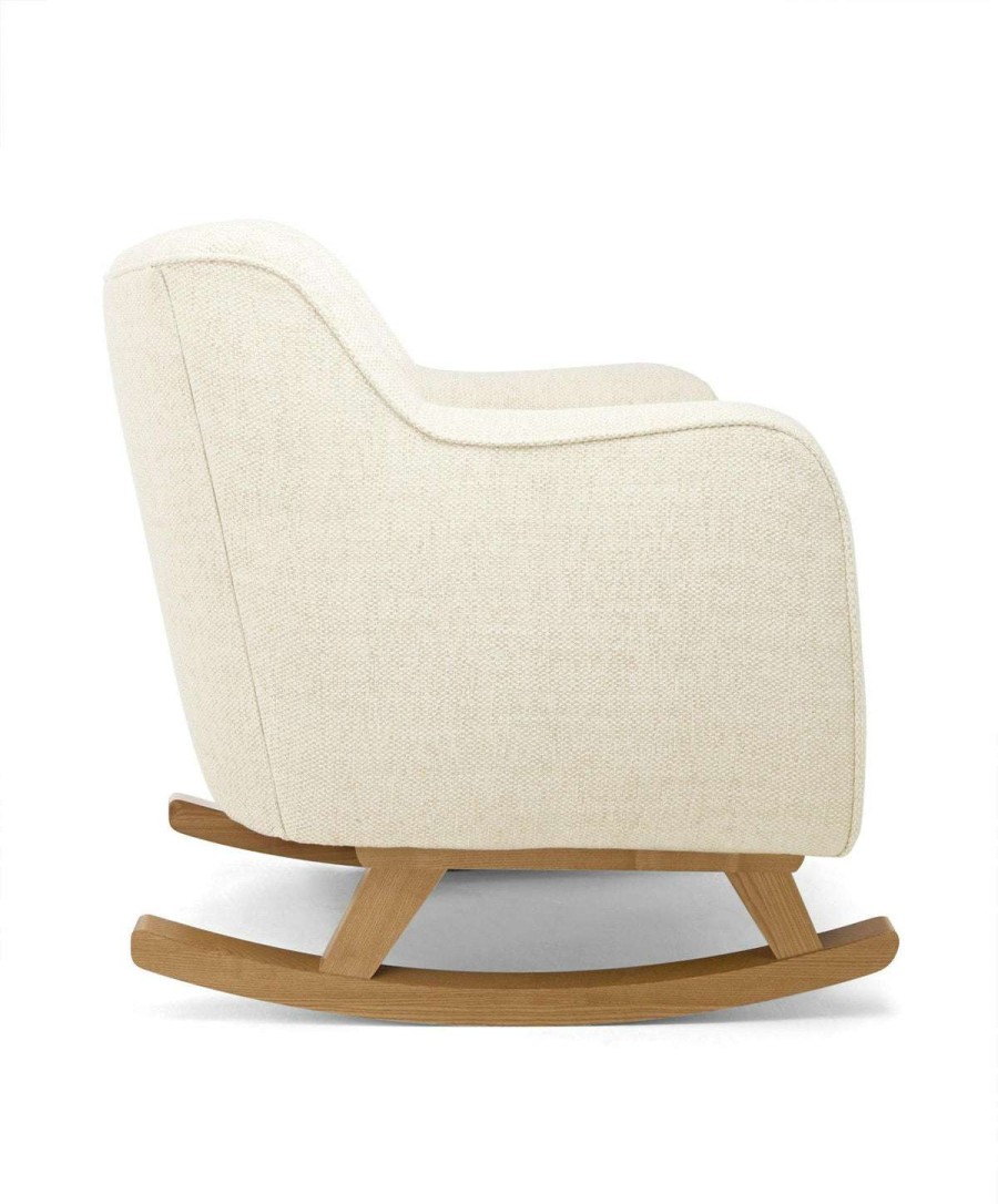 Hilston * | Hilston Cuddle Chair Sandstone Textured Weave & Mid-Oak Outlet Sale