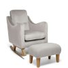 Nursery Furniture * | Bowdon Nursing Chair & Footstool Silver Wholesale