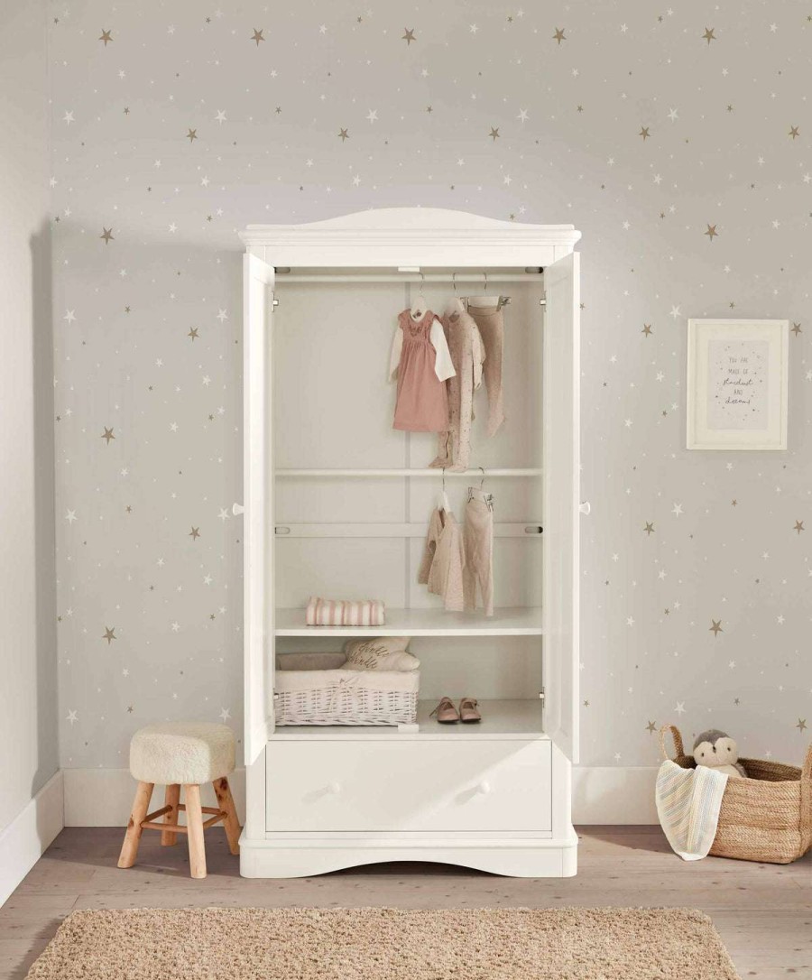 Furniture Collections * | Flyn Wardrobe White Typical Style