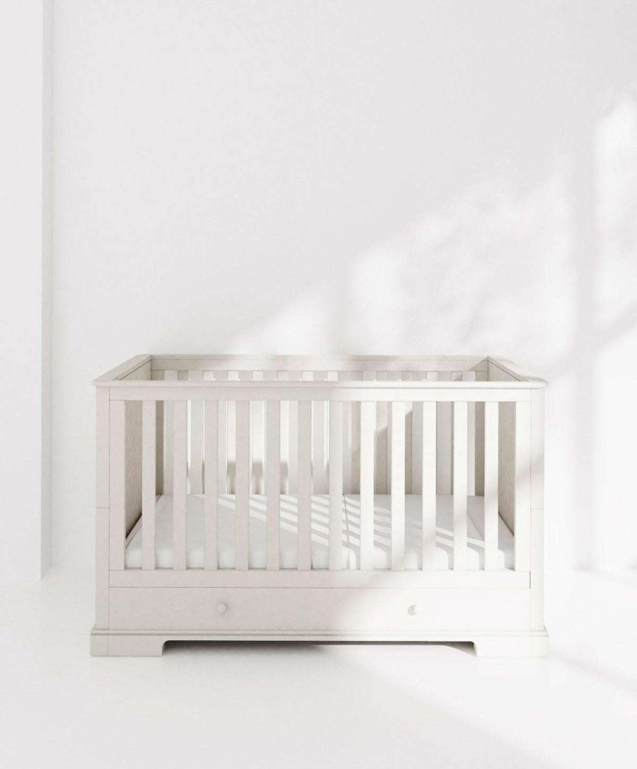 Furniture Collections * | Oxford Baby Cot Bed Pure White Top Sell