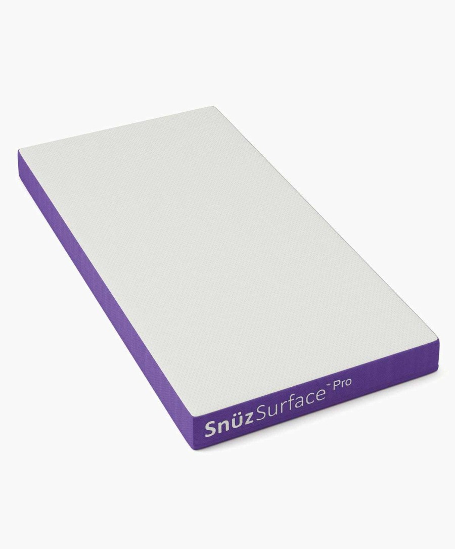 Baby Mattresses * | Snuzsurface Pro Cotbed Mattress White/Purple Latest