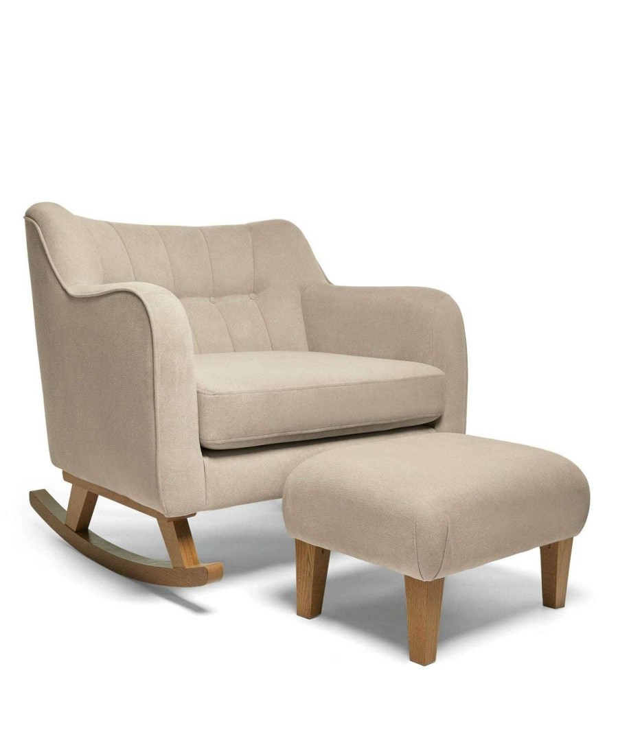 Hilston * | Hilston Nursing Cuddle Chair & Stool Set Sand Featured