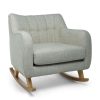 Hilston * | Hilston Cuddle Chair Dark Grey Textured Weave & Mid-Oak Exquisite Gifts