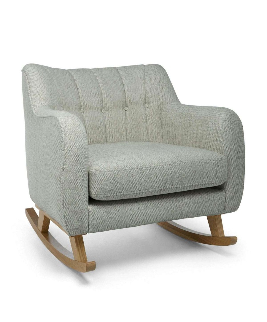 Hilston * | Hilston Cuddle Chair Dark Grey Textured Weave & Mid-Oak Exquisite Gifts