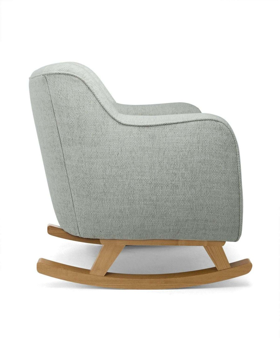 Hilston * | Hilston Cuddle Chair Dark Grey Textured Weave & Mid-Oak Exquisite Gifts