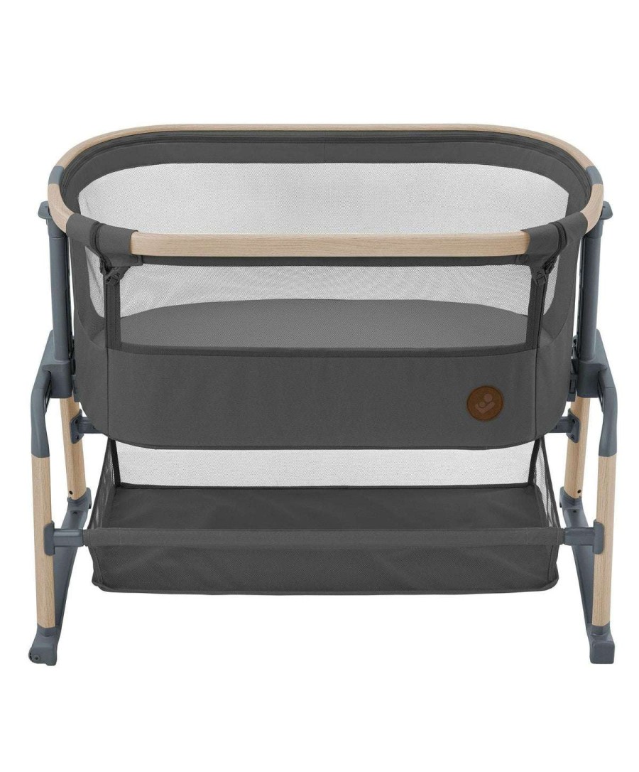 Nursery Furniture * | Maxi-Cosi Iora Air Bedside Crib Beyond Graphite Hot Selling