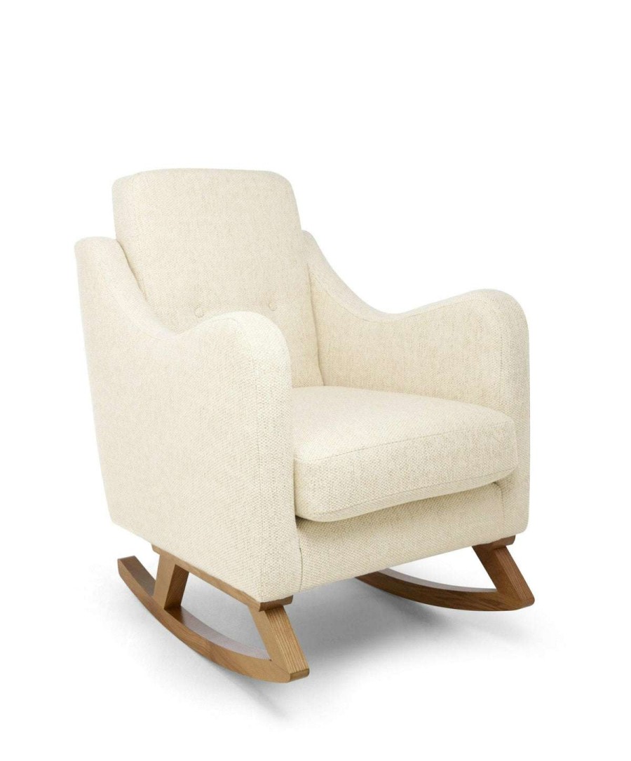 Nursery Furniture * | Bowdon Nursing Chair Sandstone Textured Weave & Mid-Oak Exquisite Gifts