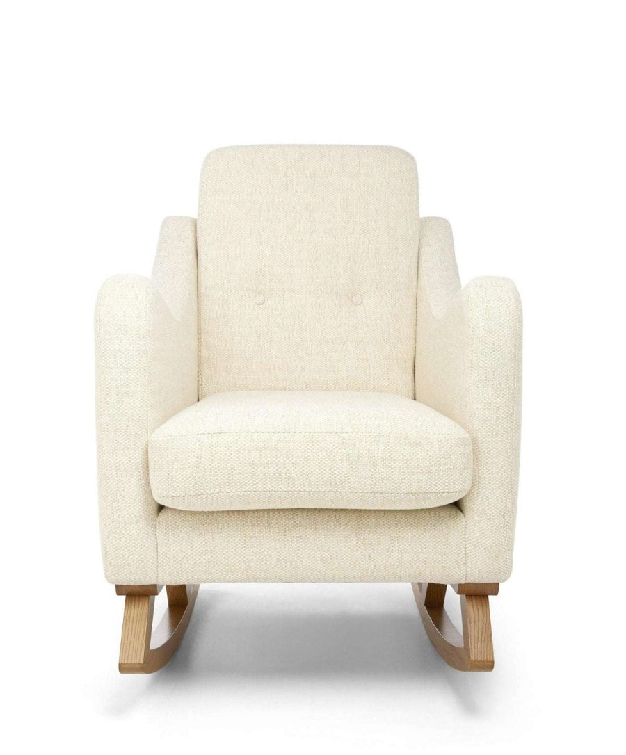 Nursery Furniture * | Bowdon Nursing Chair Sandstone Textured Weave & Mid-Oak Exquisite Gifts