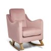 Nursery Furniture * | Bowdon Nursing Chair Blush Velvet Featured