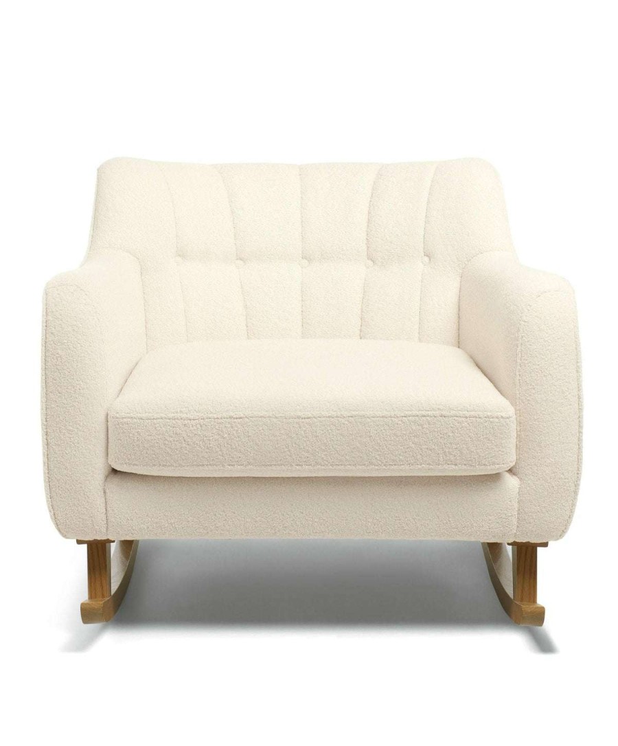 Hilston * | Hilston Cuddle Chair Off-White Boucle Featured