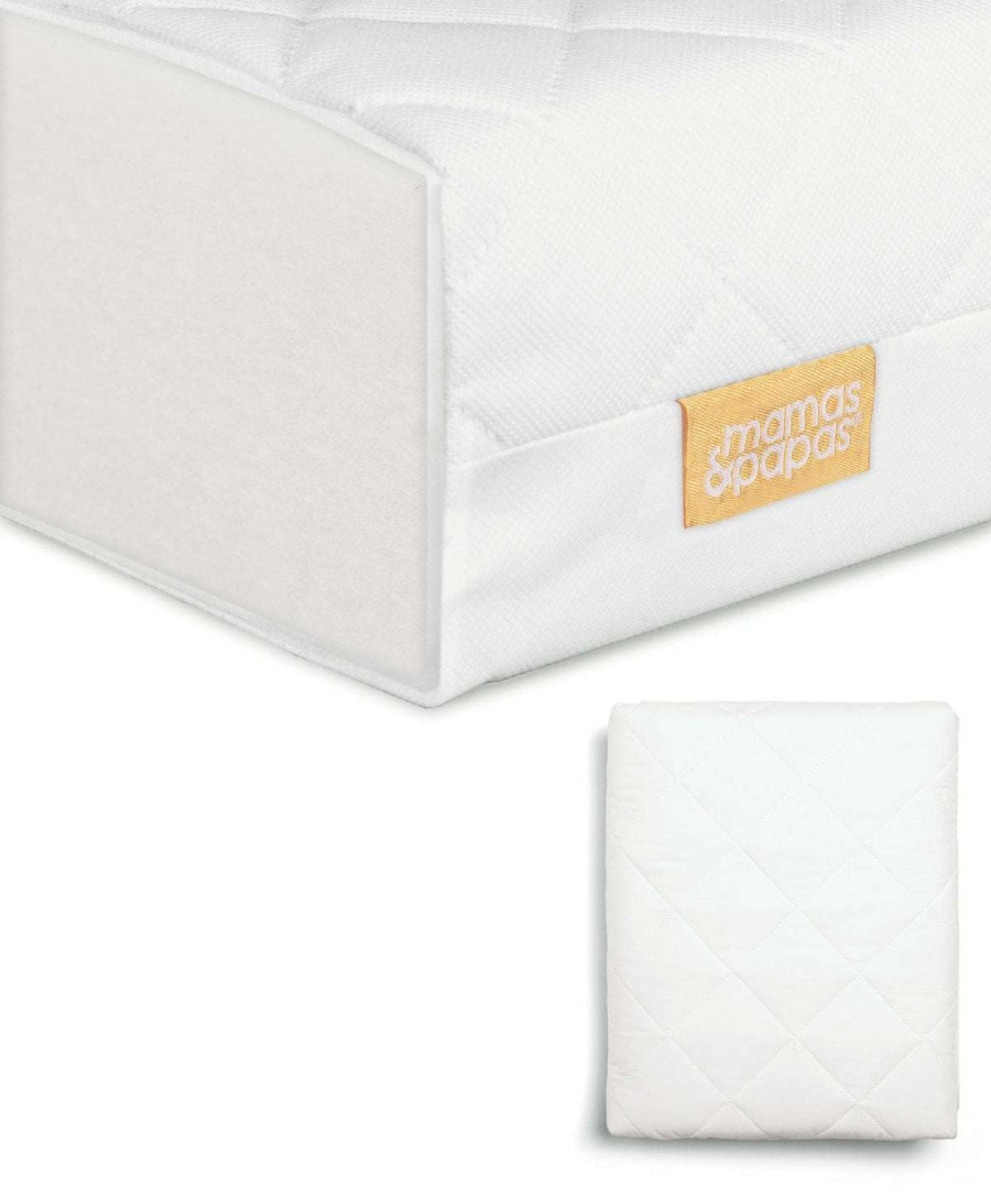 Baby Mattresses * | Essential Fibre Cotbed Mattress & Quilted Waterproof Mattress Protector Bundle Online Sales