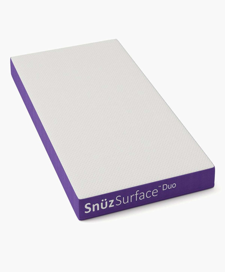 Baby Mattresses * | Snuzsurface Duo Cotbed Mattress White/Purple Wholesale