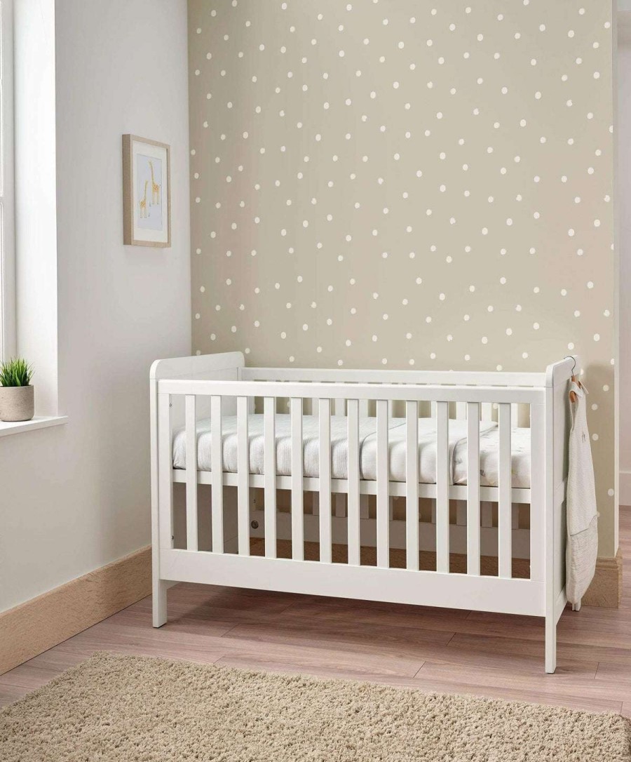 Furniture Collections * | Ripley Convertible Cot & Toddler Bed White Exquisite Gifts