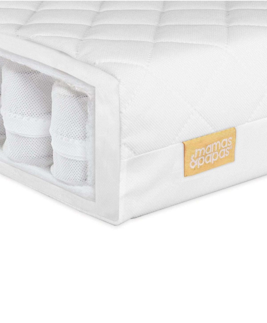 Baby Mattresses * | Essential Pocket Spring Cotbed Mattress & Cotbed Fitted Sheets Bundle Sale Online