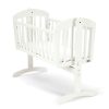 Nursery Furniture * | Breeze Wooden Swinging Crib Birth To 6 Months Pure White Wholesale