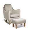 Nursery Furniture * | Bowdon Nursing Chair & Footstool Cloud Velvet Typical Style