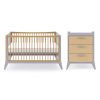 Snuzfino * | Snuzfino Cotbed & Changing Unit Set Dove Wholesale